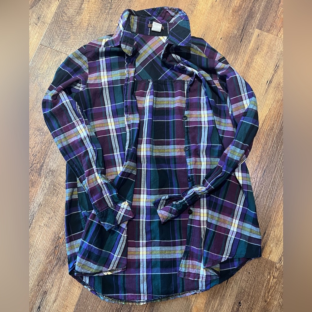 Feline cotton button down